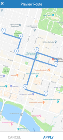 Bringg route preview