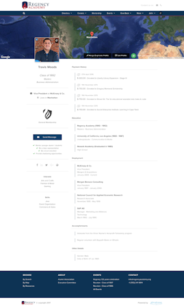 Almabase alumni profiles