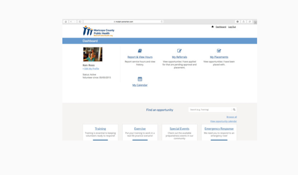 eCoordinator dashboard