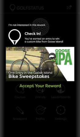 GolfStatus check-in