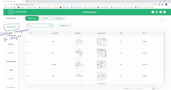 Canibuild cataloging
