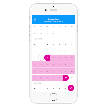 BrightHR calendar screenshot