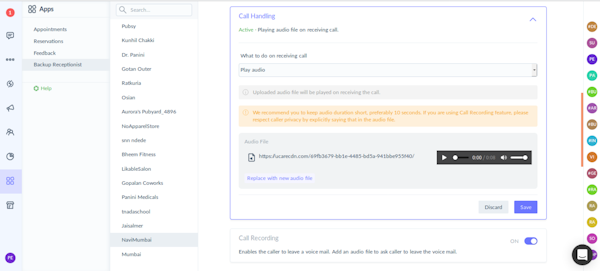 Foore call handling