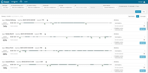 CallMiner Eureka contact finder