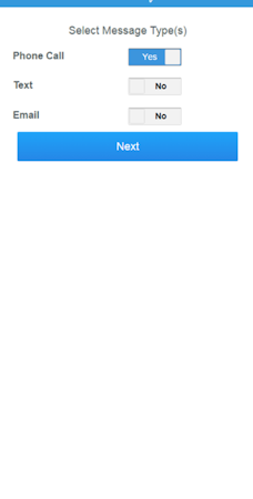 CallingPost message type selection