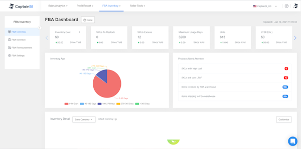 Captain BI fba inventory tool