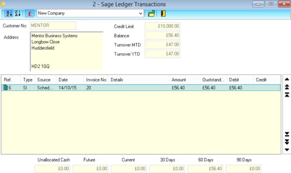 CASH Sage integration