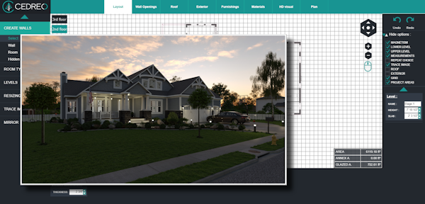 Cedreo 3D Exterior 2