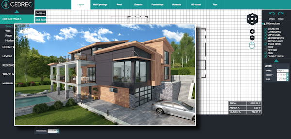 Cedreo 3D Exterior