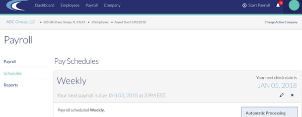 CertiPay Online pay schedules