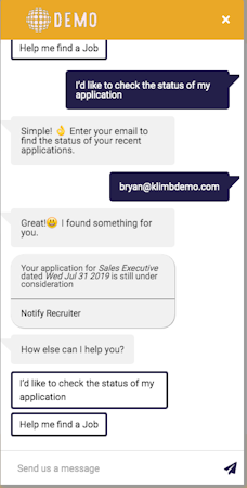 Klimb chatbot