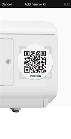 CHEQROOM scan QR codes