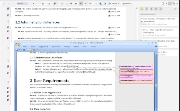 Polarion REQUIREMENTS change and configuration management