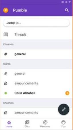 Pumble active channels