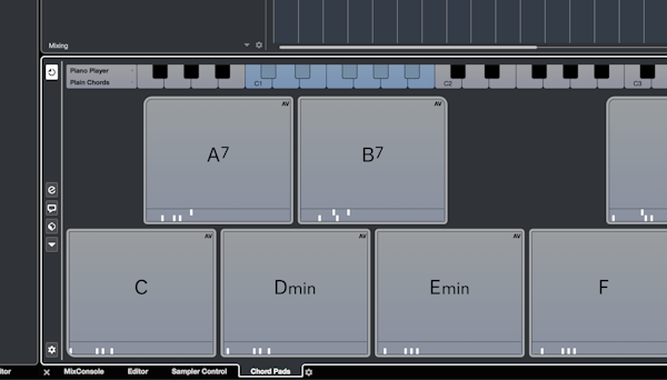 Cubase chord pads