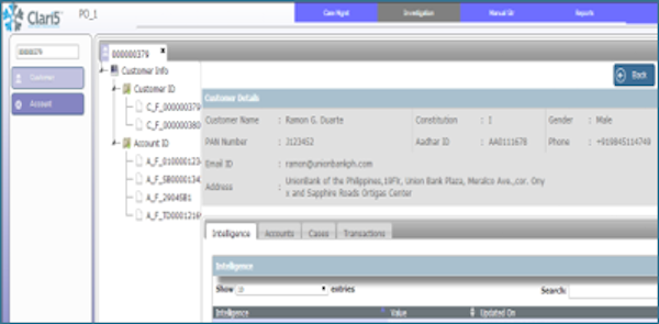 Clari5 EFM case management