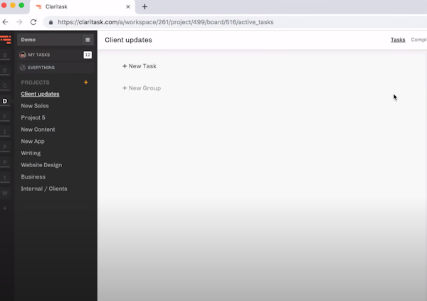 Claritask client updates