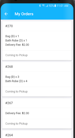 CleanCloud order history
