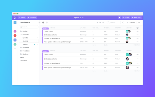 ClickUp List View