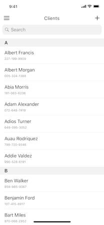 Client list