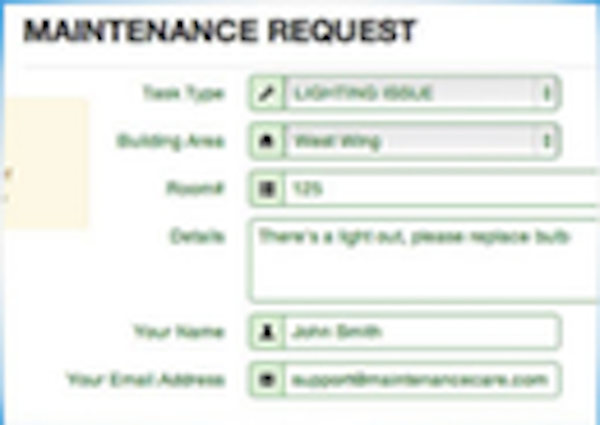 Maintenance Care Work order
