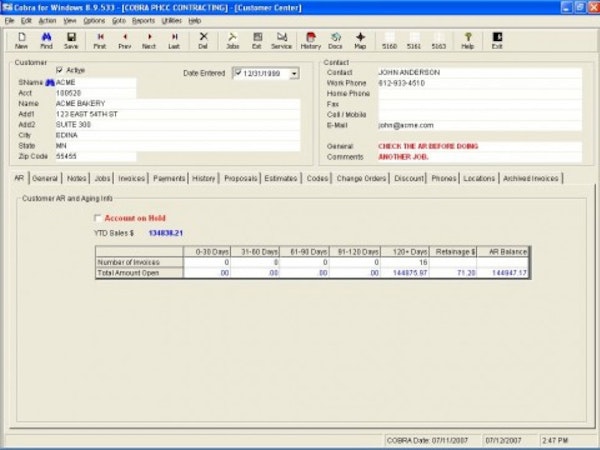 Instant Access to Customer Information