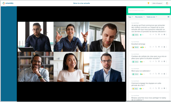 Wisembly video conference