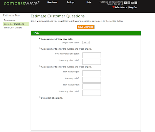Compass Wave customer questions