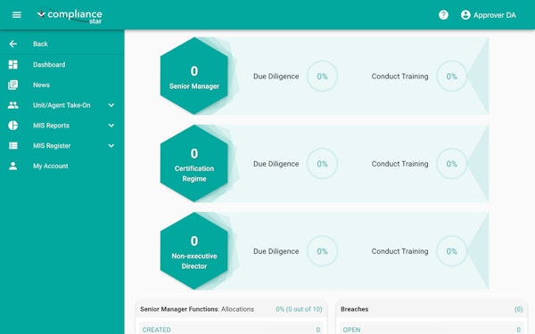 Compliance Star due diligence and training tracking