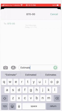 Textellent composing a new message