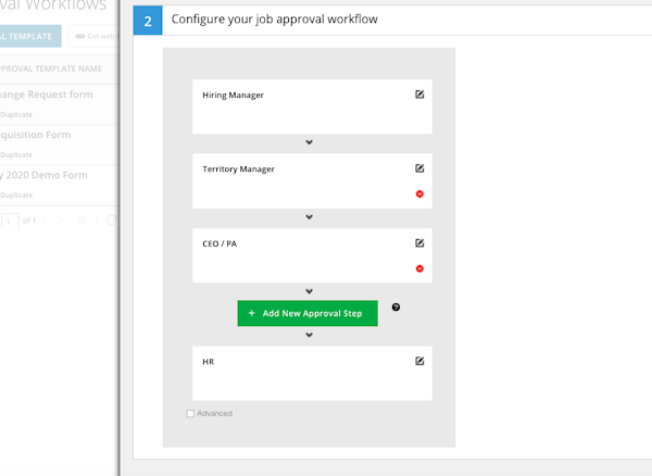 MyRecruitment+ configuring job approval workflow