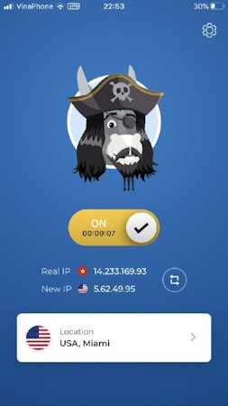 HideMyAss connection status