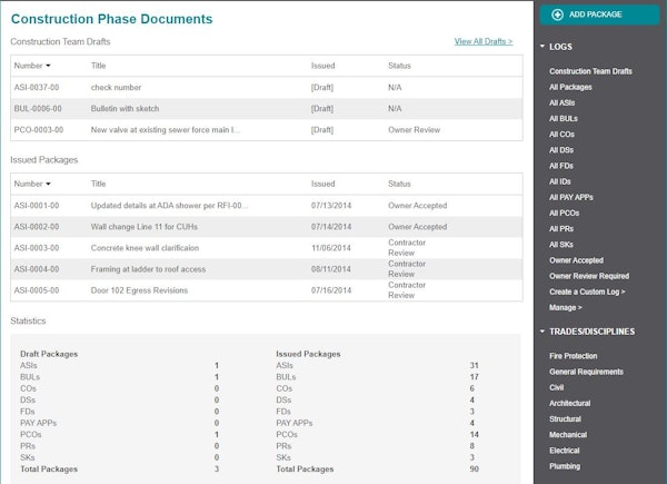 Construction phase management