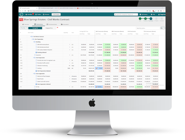 ContractComplete bidding process