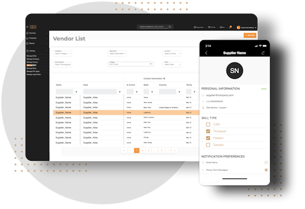 Create a repository of all levels of suppliers to easily manage relevant contact information, certifications, and compliance documents in a single database.