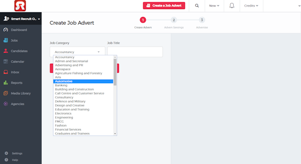 Create a New Job Advert