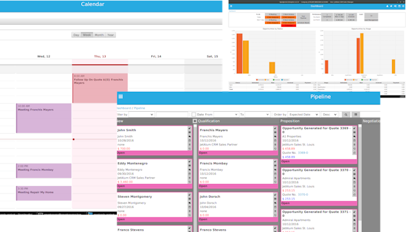 CRM dashboard