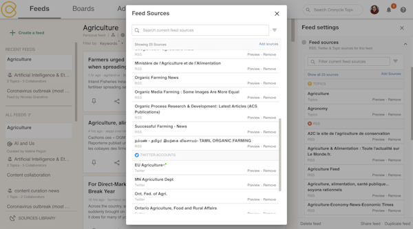 Cronycle modify sources in feed