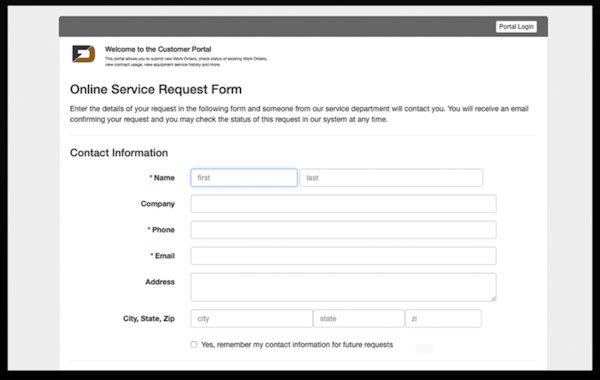 Bluefolder customer portal