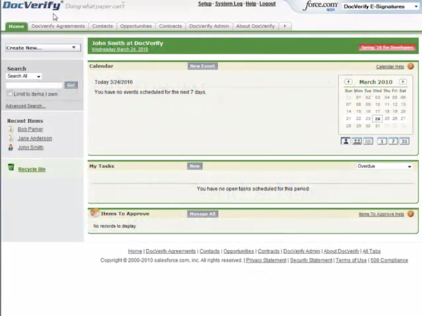 DocVerify home