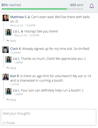 Flocknote capture replies and responses