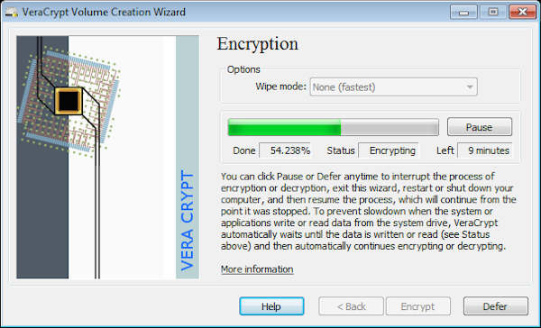VeraCrypt encryption