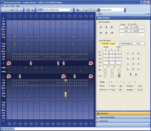 Dentrix data entry
