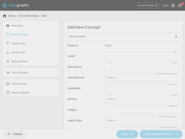 Data Graphs add new concepts