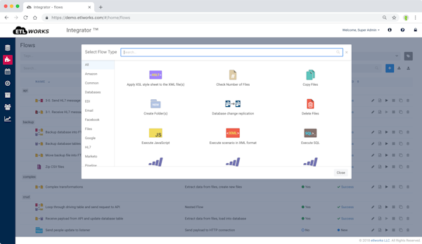 Data integration flows