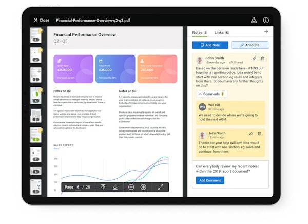 Decision Time Meetings document viewer screenshot