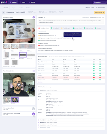 GetID profile data check