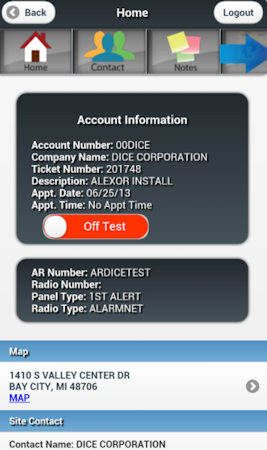 DICE account information