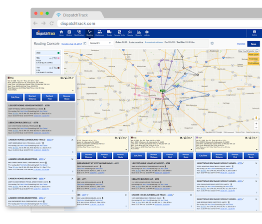 DispatchTrack route optimization