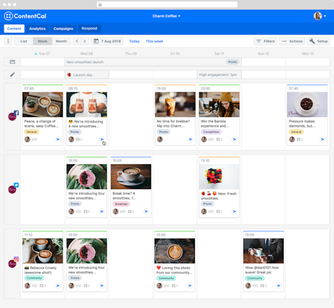ContentCal schedule posts